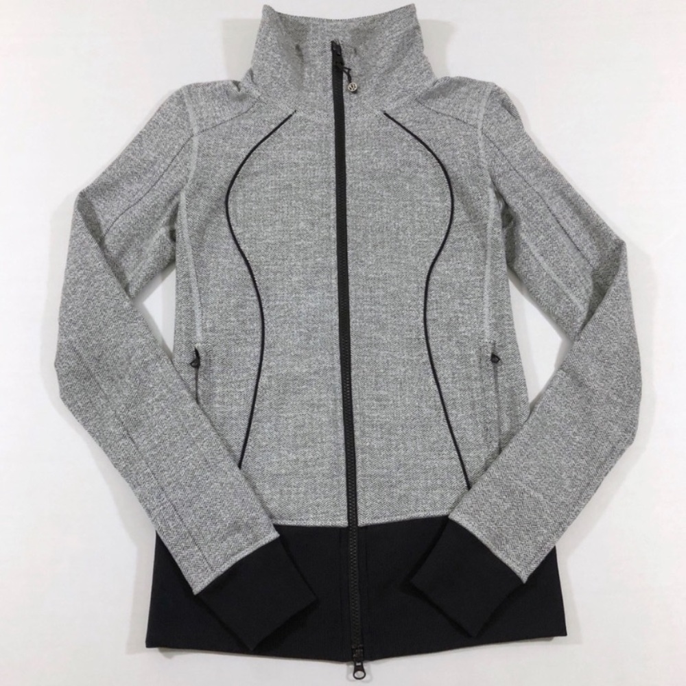 Lululemon Nice Asana Jacket Heathered Herringbone